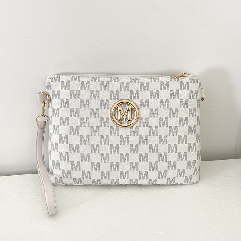 Cross-border Letter Print Small Square Bag Crossbody Retro Trendy Commuter Shoulder Bag Handbag Travel Storage Wallet