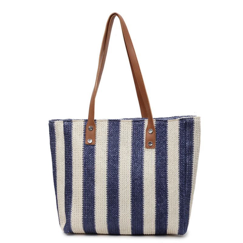 New Resort Style Straw Bag, Women's Beach Bag, Shoulder Bag, Handwoven Bag, Commuter Large Capacity Tote Bag
