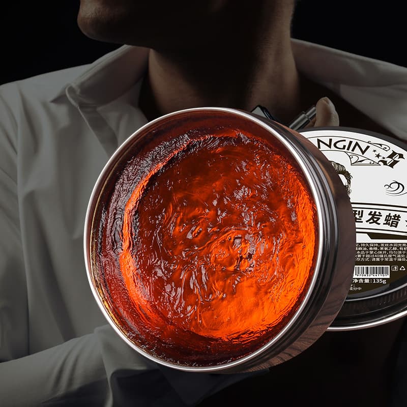 Factory Export 150g Hair Wax with Cologne Scent, Black Color Box, Styling Clay, Long-Lasting Hold, Moisturizing, Natural Volume