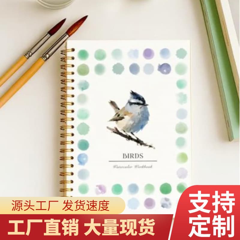 Cross-Border New Product Watercolor Workbook, Special Coloring Book for Watercolor, Watercolor Painting Book with Watercolor Box