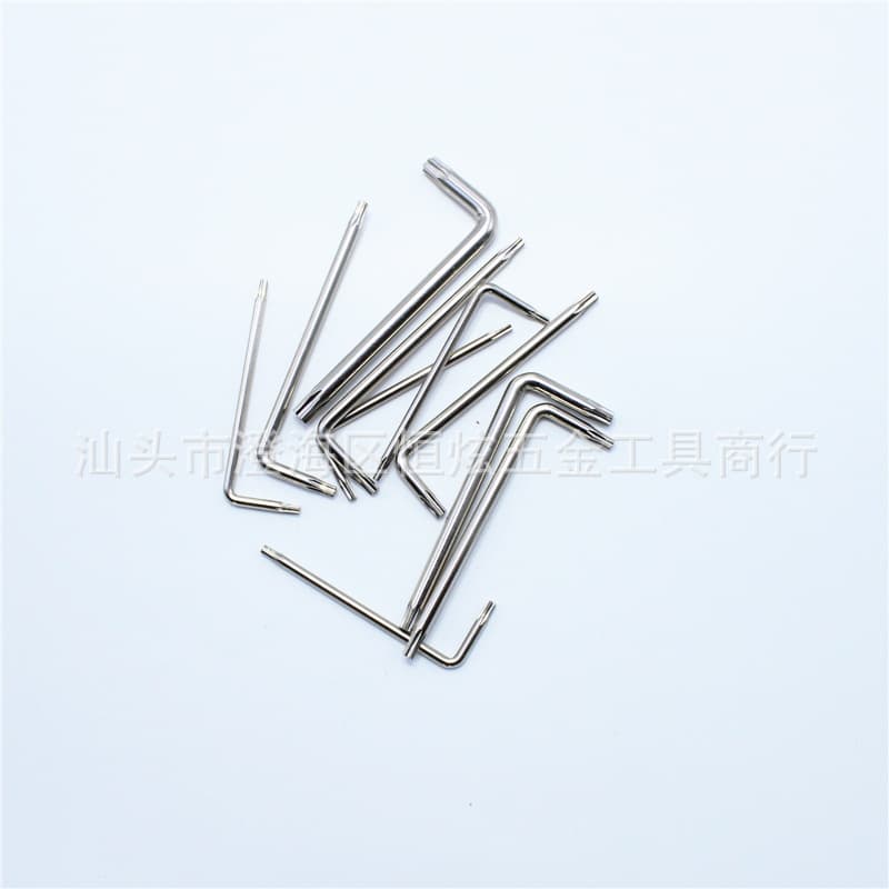 Hole-drive Torx screwdriver T6T8T10T15T20T25T30 L-shaped double-ended dual-purpose screwdriver hardened wrench