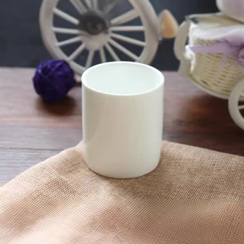 Ceramic tea restaurant tea cup pure white tea cup table morning tea small cup restaurant hotel straight tea cup can be overlapped