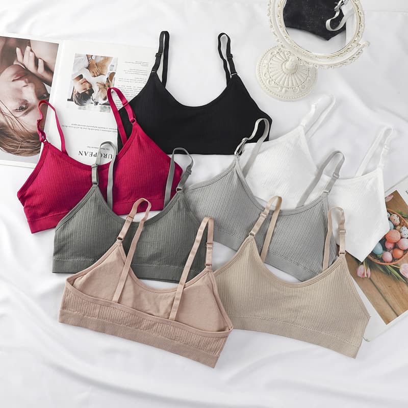 G9926 Seamless Bra for Women Wire-Free Push-Up Anti-Sag Side Coverage Racerback Vest Style Bra Cross Back Revealing Back