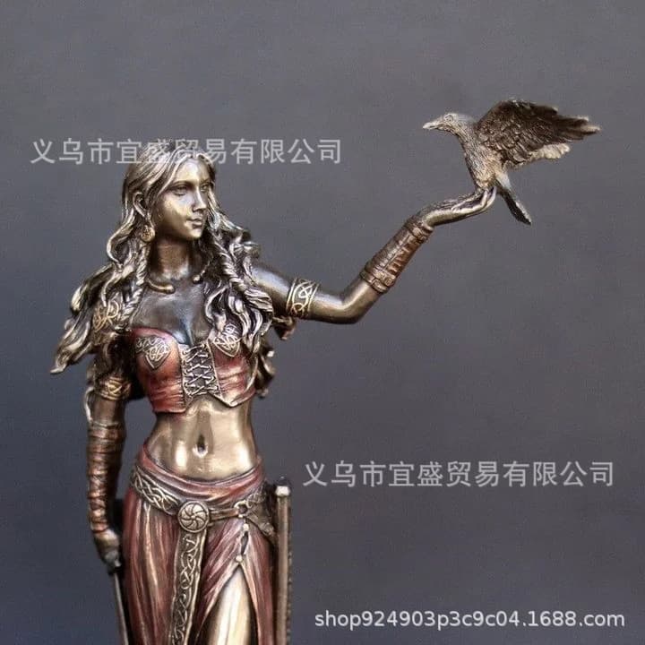New Cross-Border Goddess Imitation Bronze Statue Cat and Mouse Door Knob Ghost Head Cup Resin Craft Home Decorative Ornament