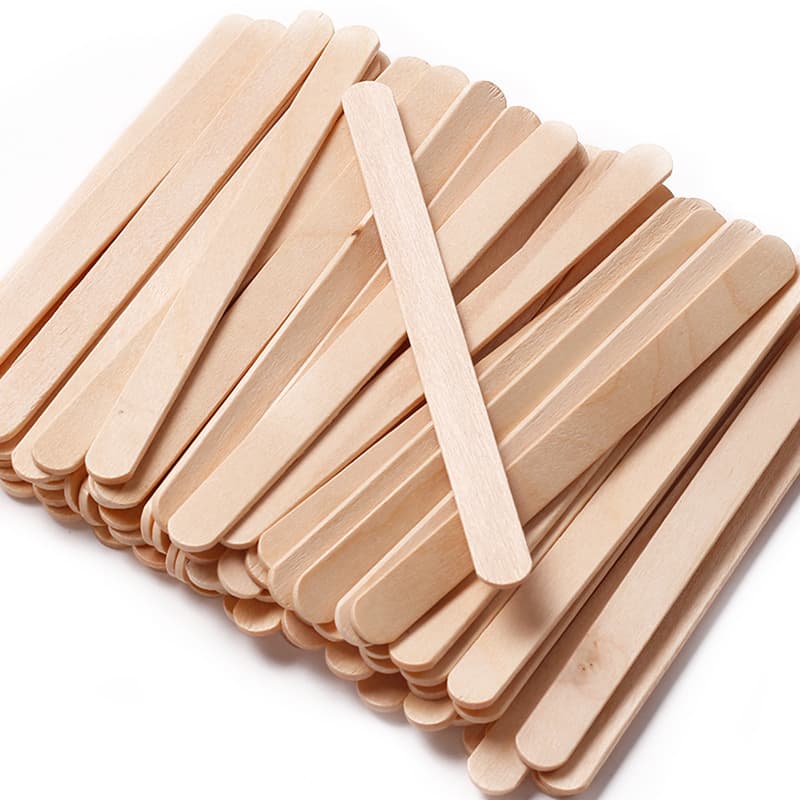 Beauty Hair Removal Care Tool Waxing Stick, Disposable Hair Removal Care Stick 100 Pieces Bagged, Nail Art Tool