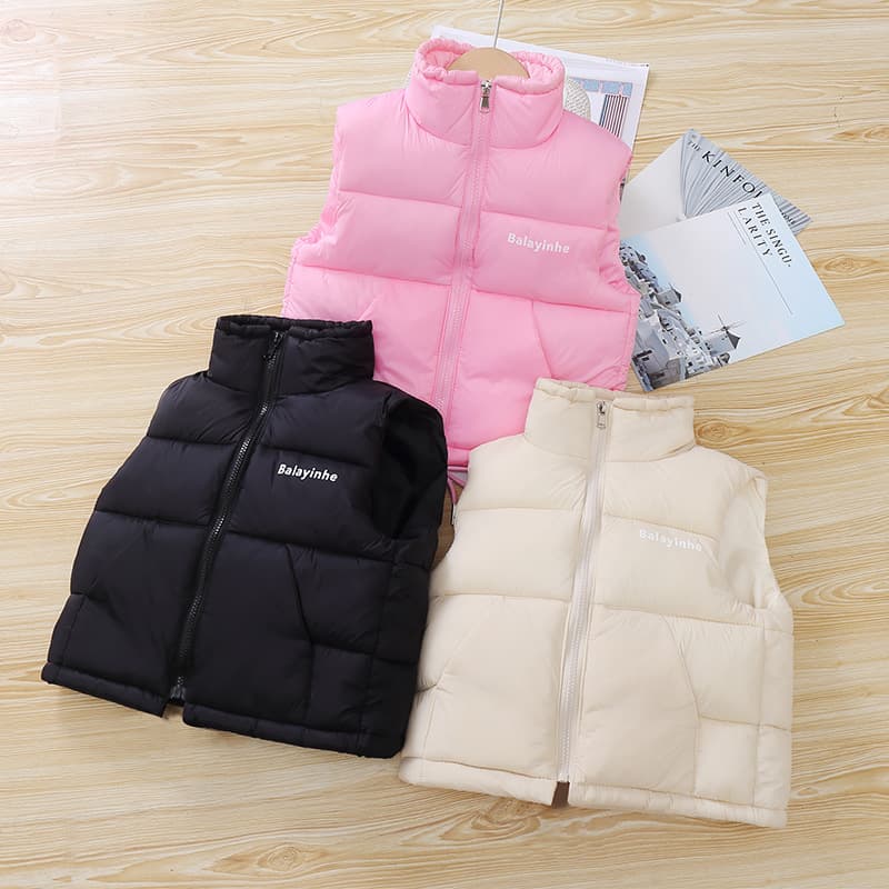 Cross-border Autumn/Winter New Style, Children's Cotton Vest, Toddler to Older Kids' Outerwear Thickened Warm Vest