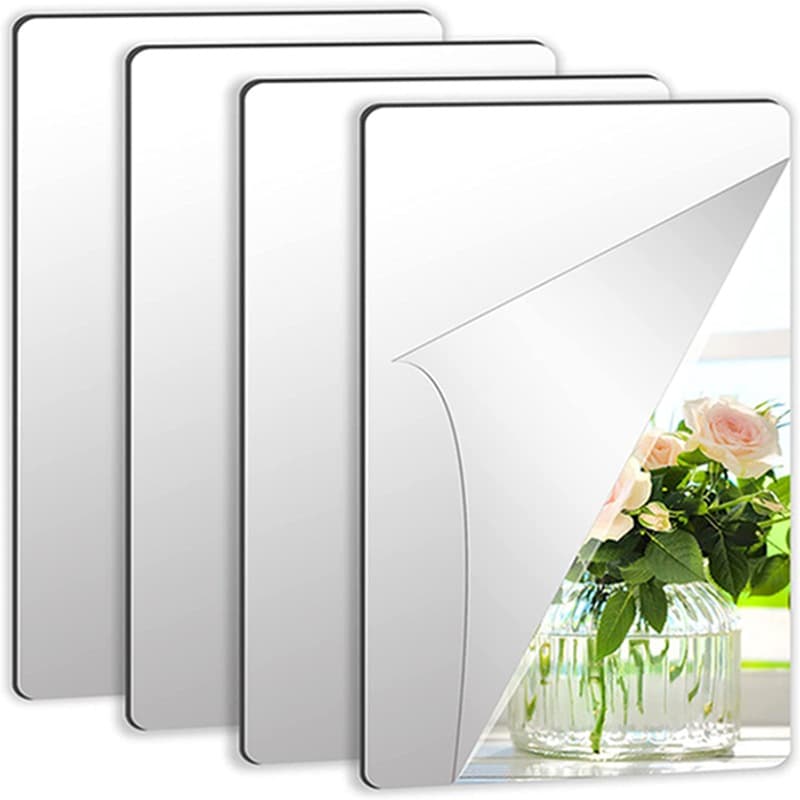 Custom PS Mirror Sheet Electroplated Acrylic Mirror Acrylic Mirror Panel PC Double-Sided Mirror with Adhesive Mirror Acrylic