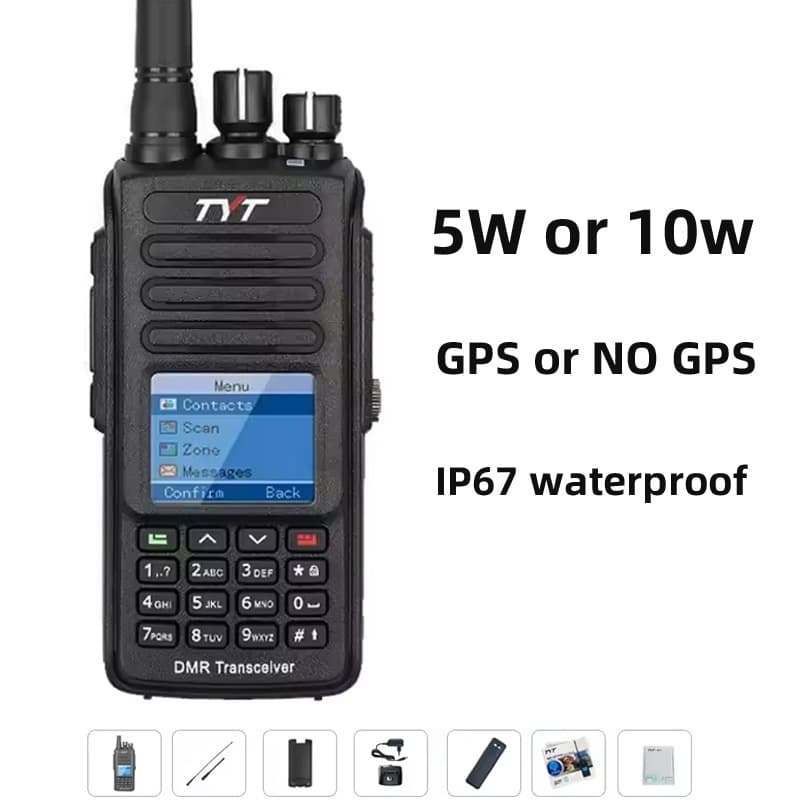 UV-390PLUS intercom MD390 intercom TYT waterproof Tetris DMR IP67 GPSTYPE-C port