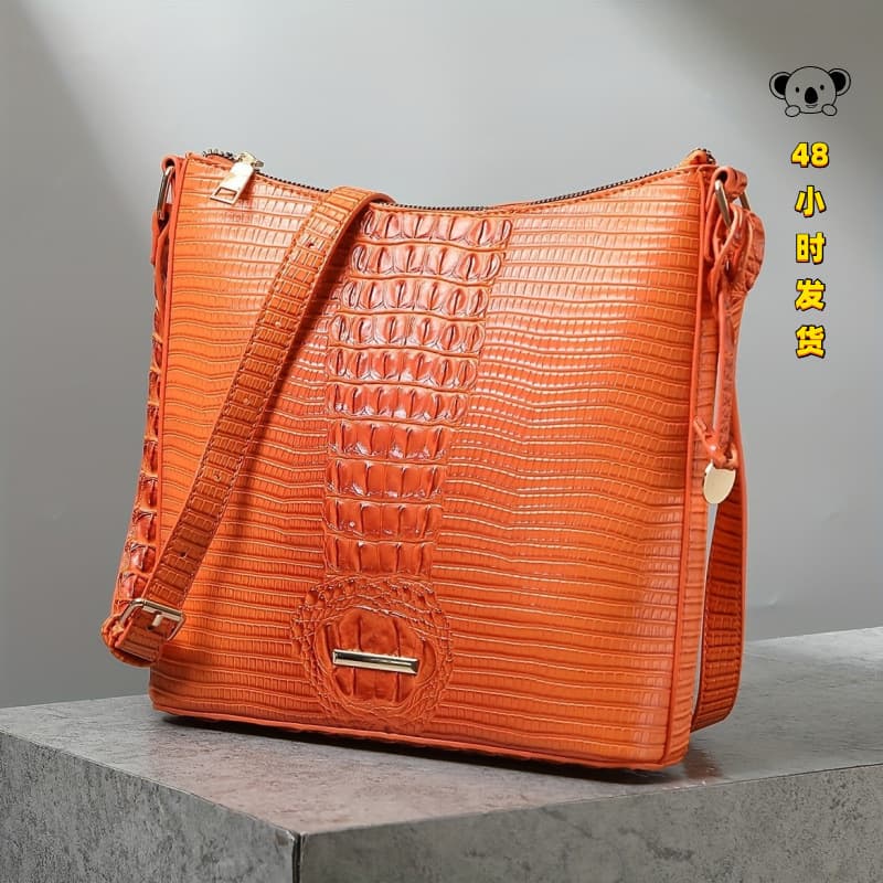 W 71318 Retro Handbag with Crocodile Pattern