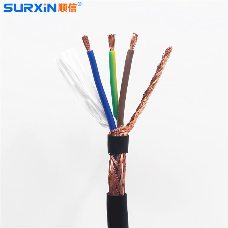Custom Processing SURXiN Shunxin RVVP - 3*1.0 Copper Core PVC Insulated Shielded PVC Sheathed