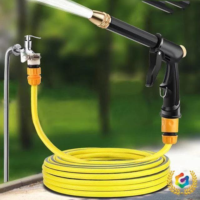 ✅ PVC Water Hose Connector for Faucet, Household High-Pressure Car Wash Explosion-proof Water Gun Set with Flower Watering Sprinkler and Booster