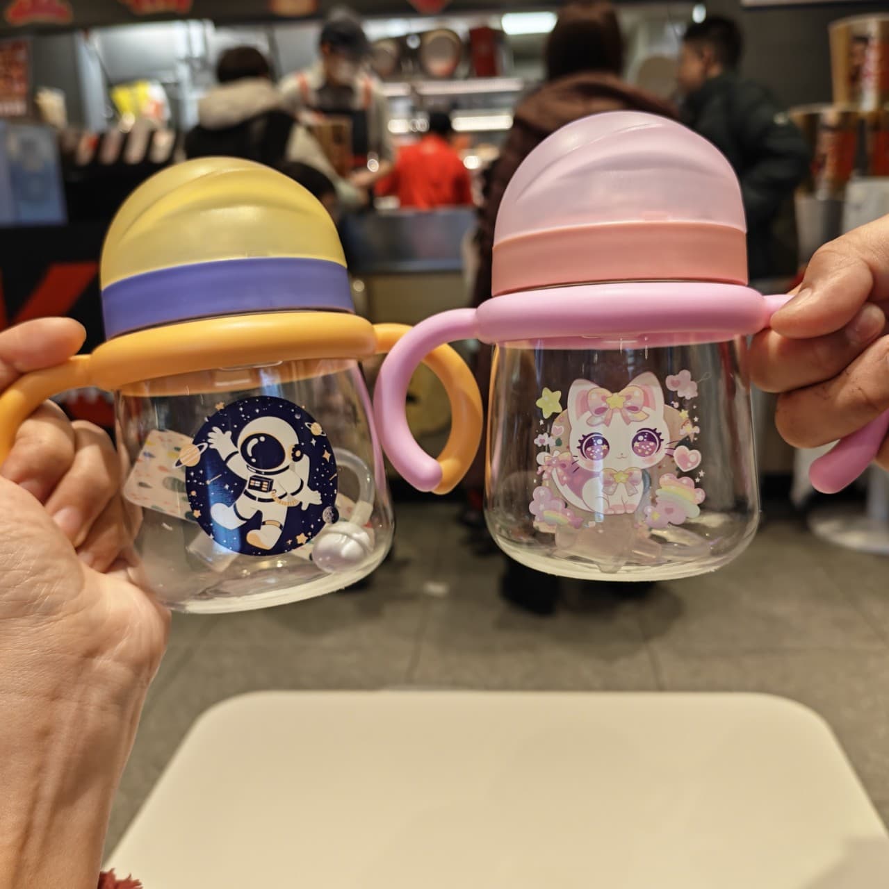 Baby bottle, water cup, gift cup, good-looking gift cup, good-looking cup, ml water cup, dual-purpose nano color cup