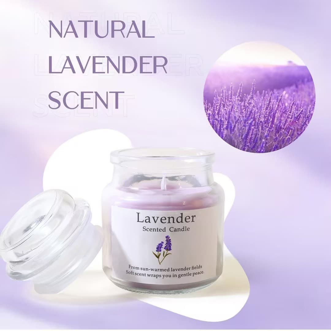 Osmanthus Lavender Rose Tricolor Scented Candle, Bedroom Fragrance Decoration, Romantic Atmosphere Birthday Gift