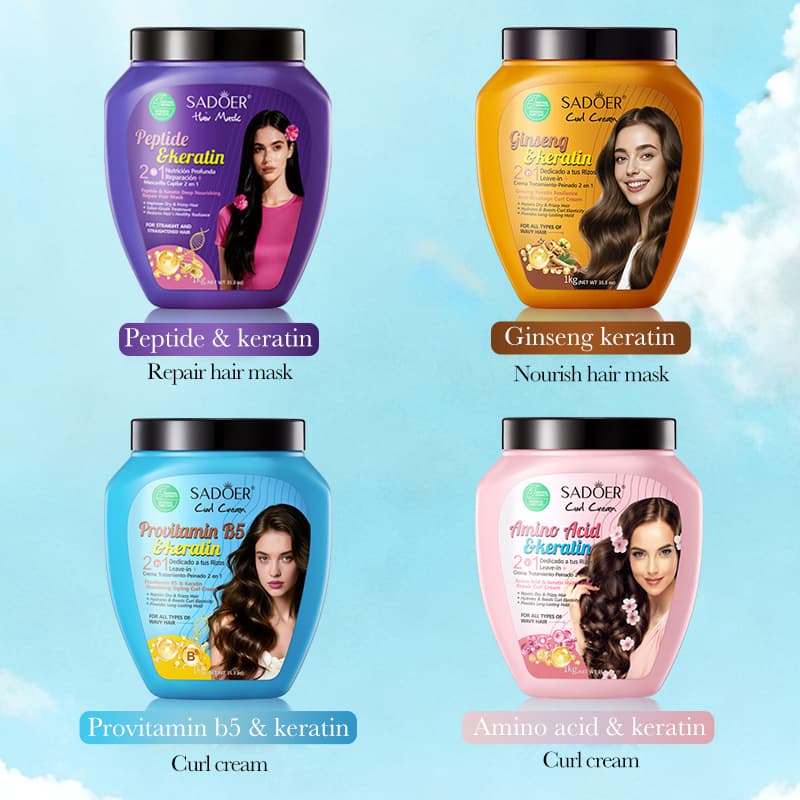 SADOER Amino Acid Keratin Moisture Repair Curl Cream (International Version) 1kg