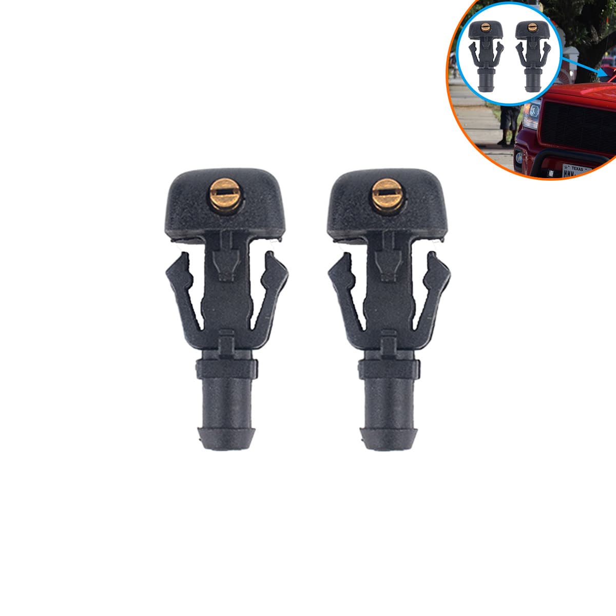 Auto Parts Car Windshield Washer Nozzle Cleaning Fluid Spray Nozzle Compatible with F-150 3W7Z17603AA