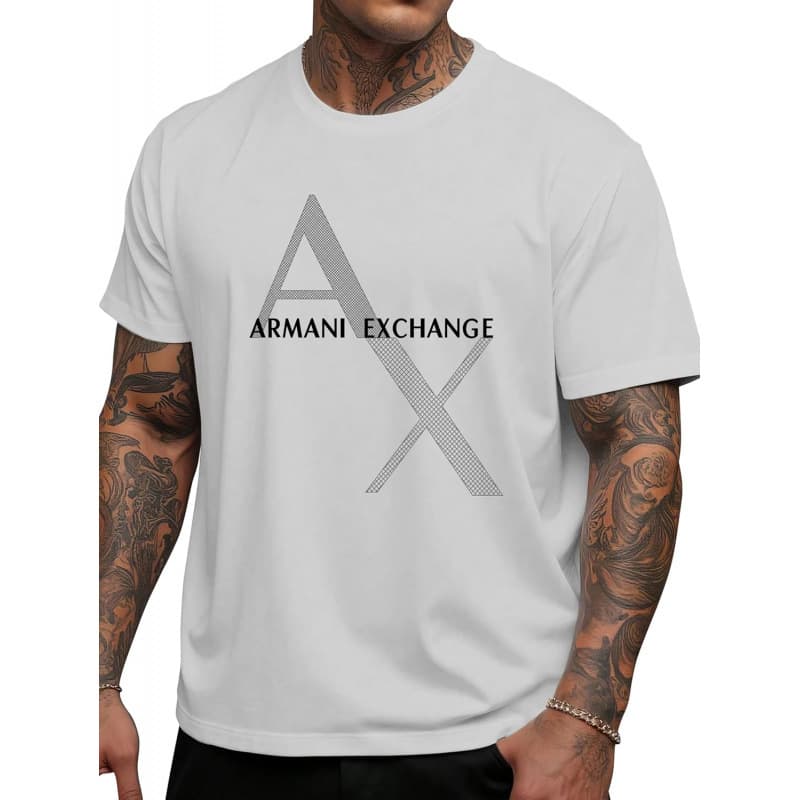 Men's Graphic Tees Letter Print T-Shirt Casual Crewneck Top S