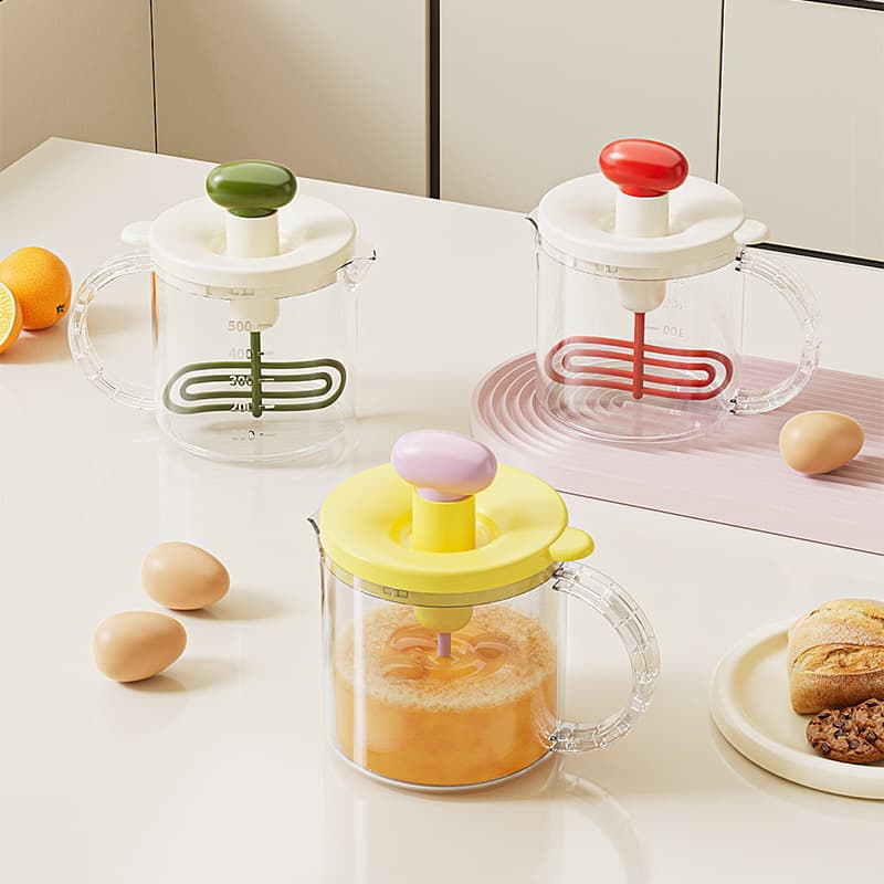 Press stir egg cup household multi-function mixer new egg cream baking manual large-capacity egg beater