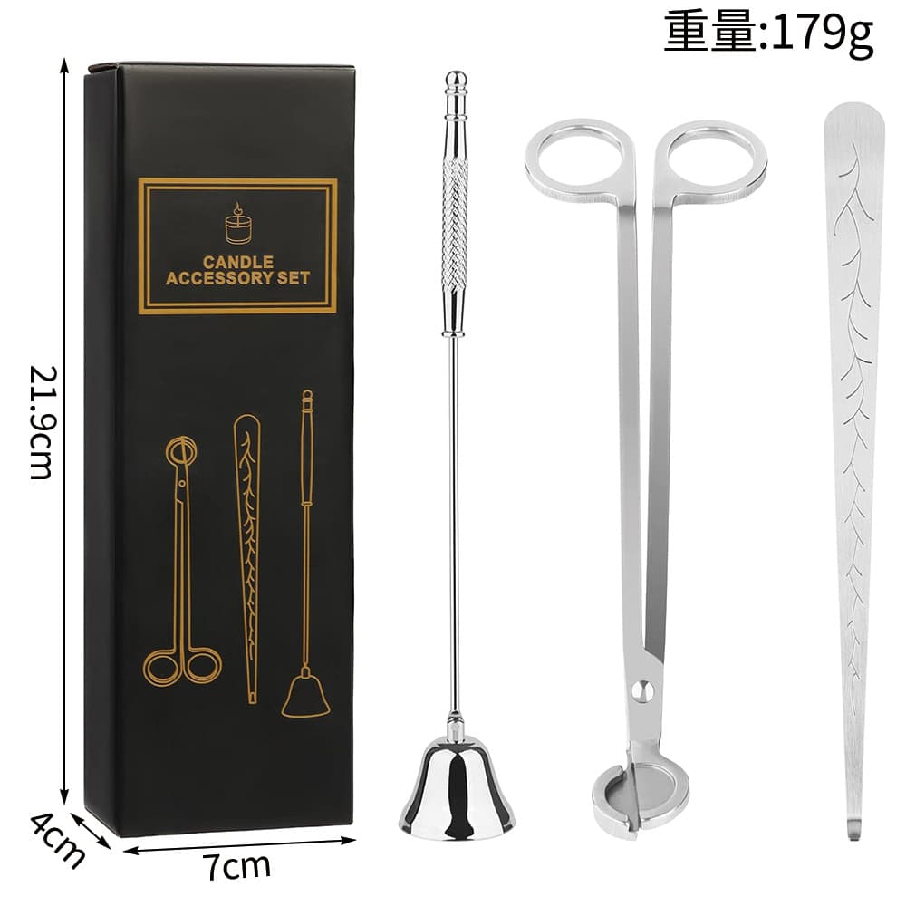 Aromatherapy Candle Tool Set Candle Scissors Snuffer Wick Trimmer Snuffer Bell Candle Snuffer Cover Candle Snuffer Hook