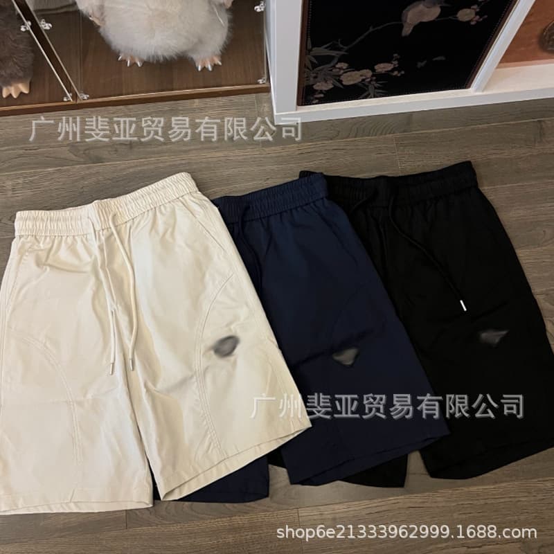 Cross-border foreign trade P Jia Lada triangle logo scimitar pattern shorts quick-drying and light summer sports men and women 5-point beach pants