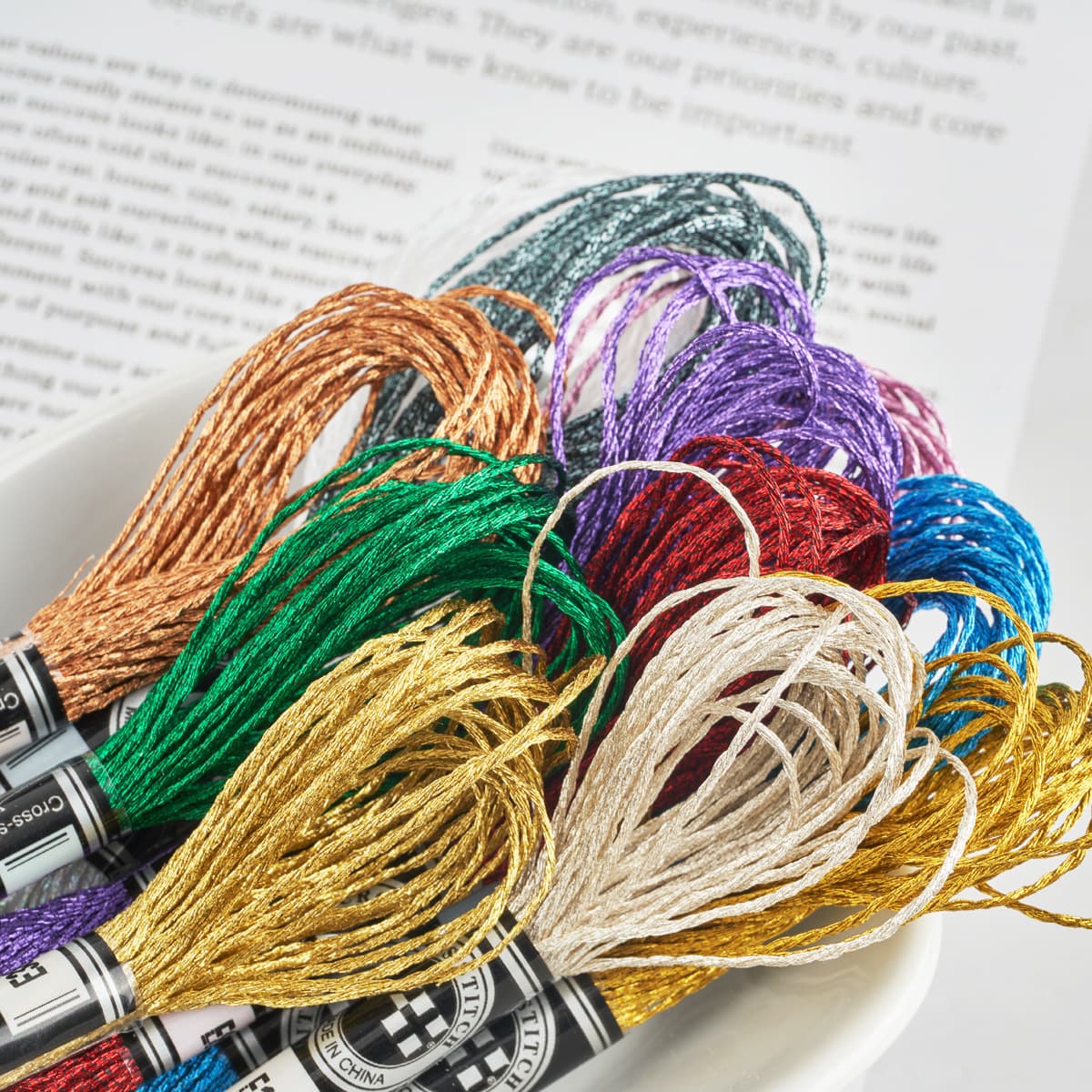 Embroidery gold thread, colored gold and silver thread, DIY craft materials, cross-stitch metal thread, gold thread embroidery thread