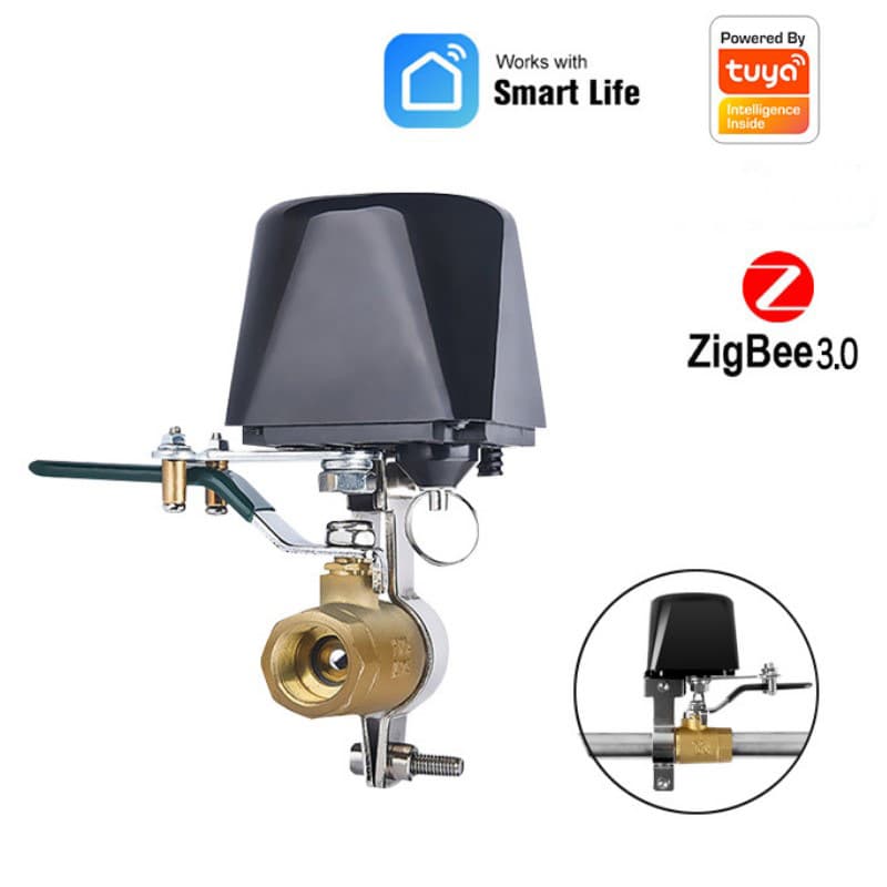 Tuya ZIGBEE valve manipulator APP remote control water valve air valve ball valve Tuya Zigbee manipulator
