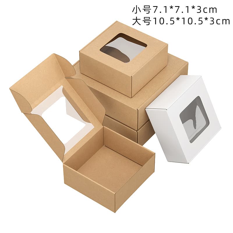 Folding Box Creative Gift Box Packaging Box Transparent Jewelry Box Earring Box Necklace Box Storage Box Jewelry Packaging
