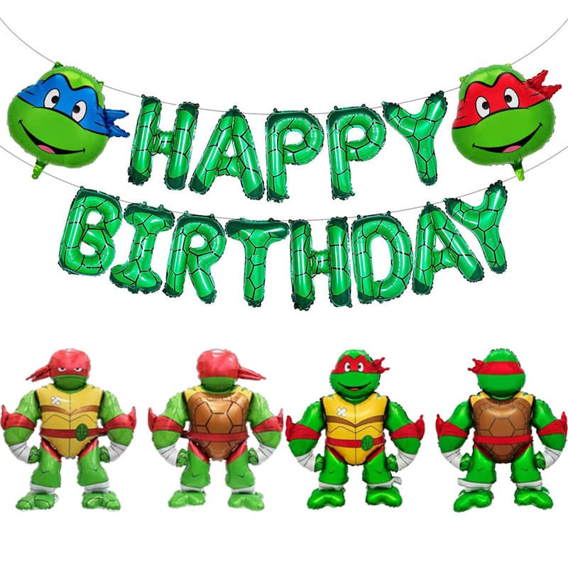 Ninja Turtles Balloon Ninja Turtles Comic Anime Cartoon Green Turtle Foil Balloon