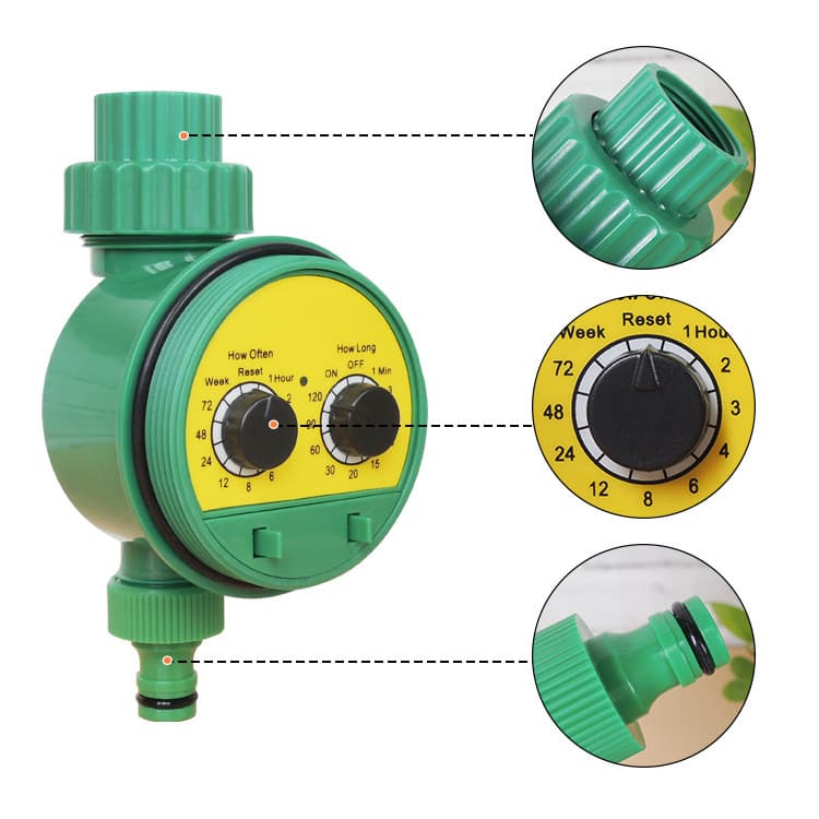 Smart Irrigation Controller Automatic Dual Dial Timer Controller Home Automatic Watering Knob Type Timer