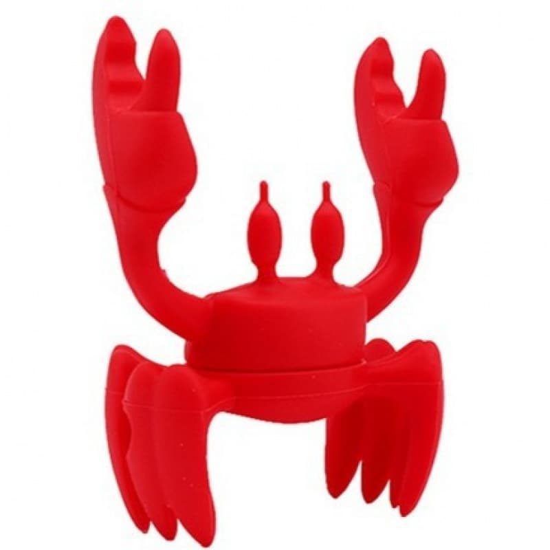 Red Crab Tableware Cross-border Hot Selling Silicone Spoon Rest Heat-resistant Holder Anti-slip Spoon Stand Stove Steam Release Device