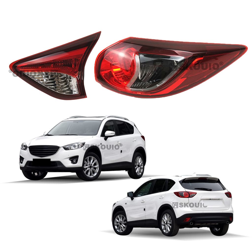 Compatible with Mazda CX-5 rear taillights 2013-2016, tail lamp assemblies, inner and outer rear lights, reverse and turn signal lights