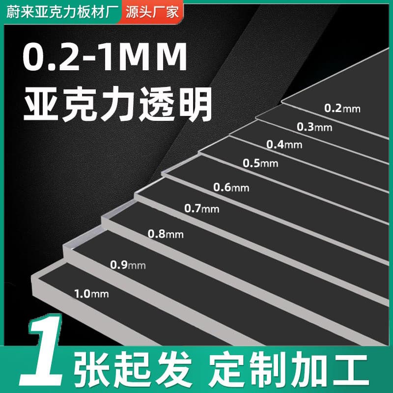 0.5mm ultra-thin acrylic sheet plexiglass sheet transparent acrylic sheet whole sheet acrylic sheet