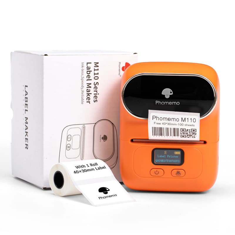 Cross-border M110 Thermal Printer Commercial Mini Handheld Portable Barcode Label Printer