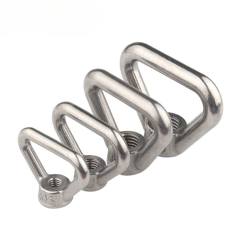 304 Stainless Steel Ring Lifting Nut Round Nut Triangular Ring Marine Screw Nut M3 M4 M5 M6 M8-M20