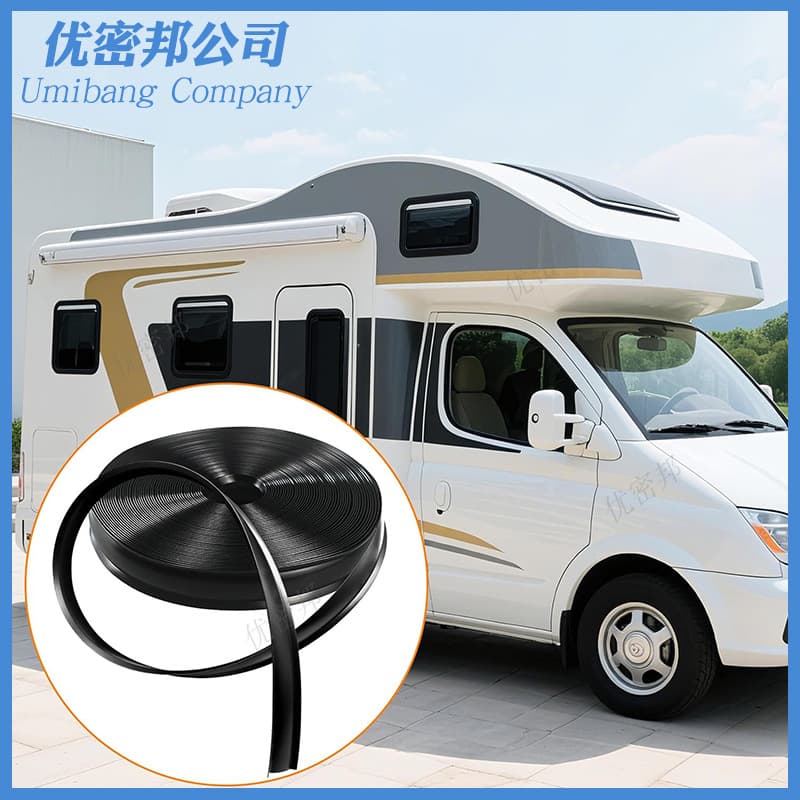 PVC RV Water Guide Strips Self-Cuttable Groove Water Guide Dustproof Sealing Strips UV Resistant RV Water Guide Strips