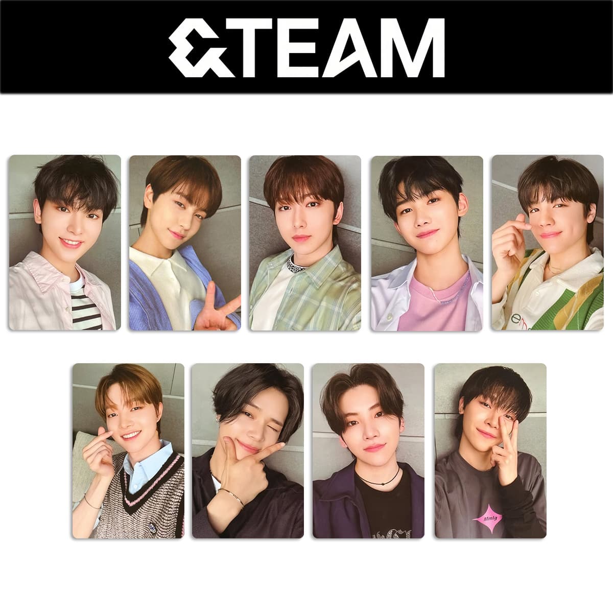 &TEAM Official Light Stick Photocard LIGHTSTICKS Special Card Support Stick Card