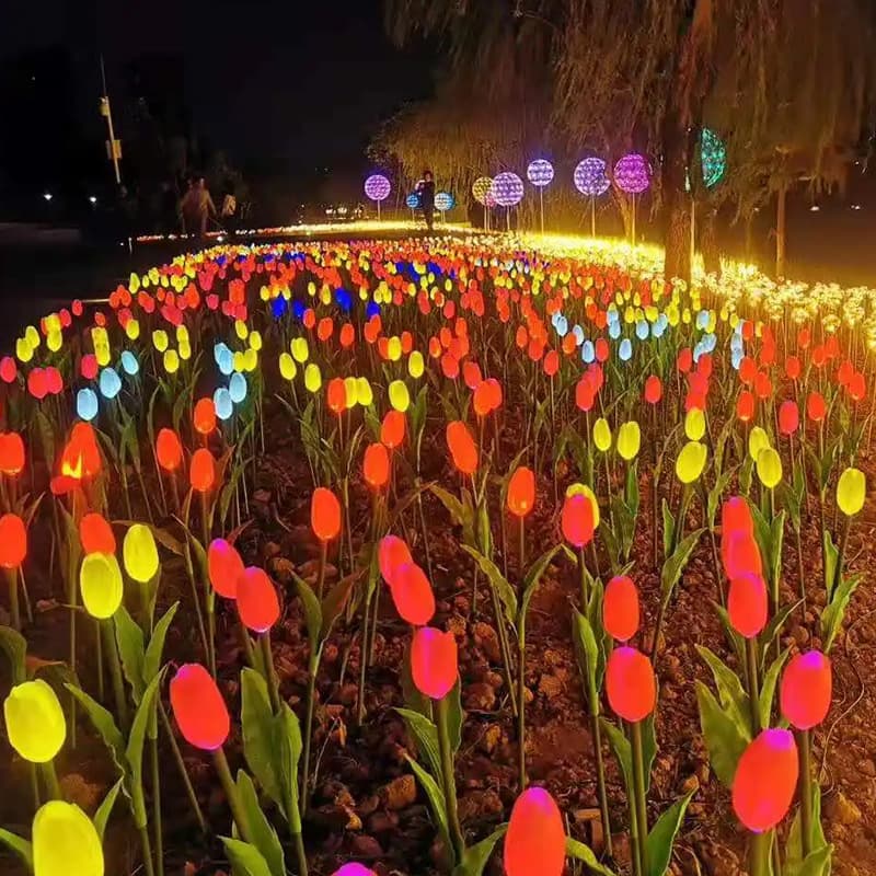 Outdoor LED Tulip Ground Plug Light Park Landscape Light Lighting Project Decorative Lawn Light Garden Light