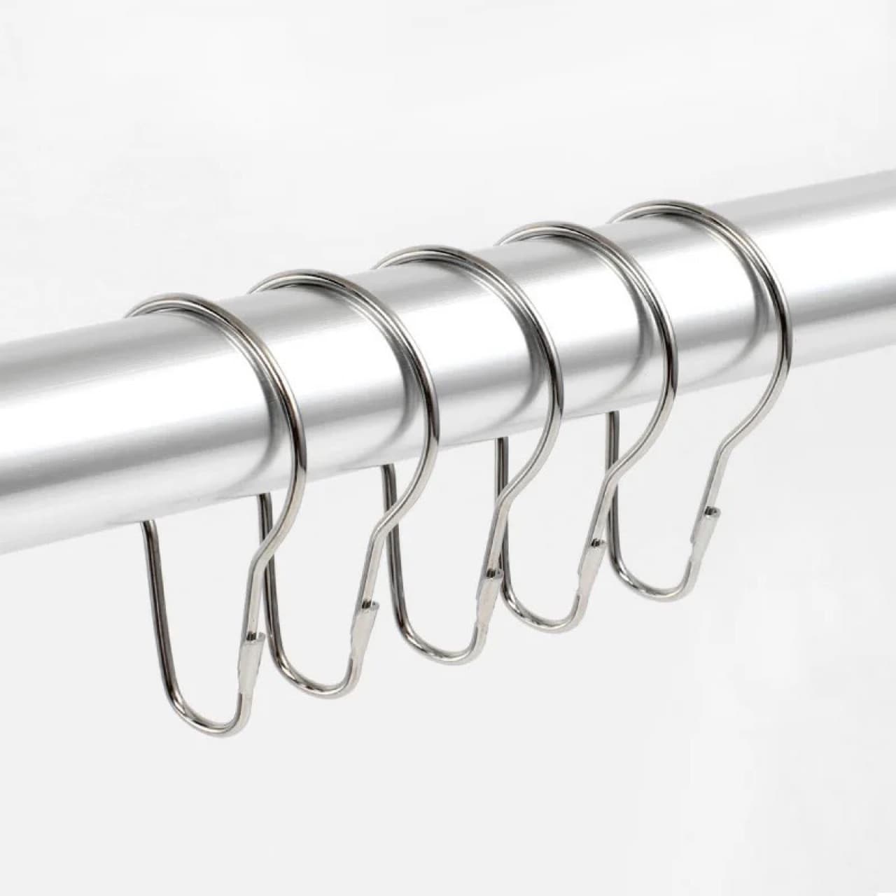 New gourd buckle curtain ring hook extended hook metal accessories live buckle hook open ring shower curtain hook Roman rod ring