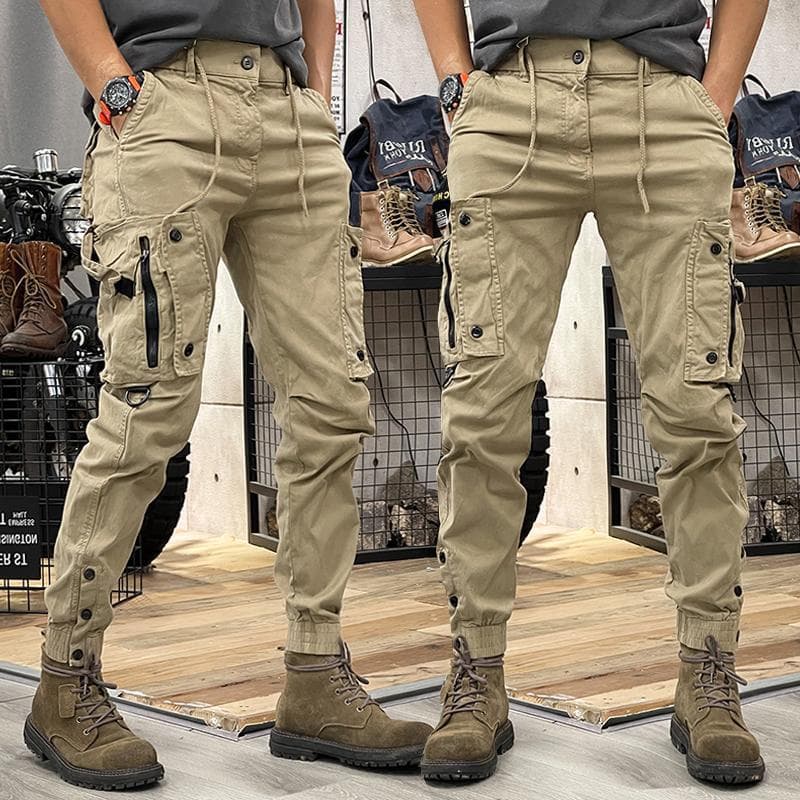 Men's Functional Outdoor Tactical Casual Jogger Pants, American-Style Work Pants for Cross-Border Trade, Trendy Long Pants