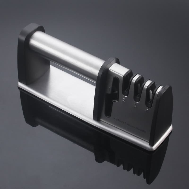 Four-In-One Rapid Knife Sharpener Multi-Function Grinding Stone Kitchen Tool for Sharpening Knives Scissors Modern Simple Style