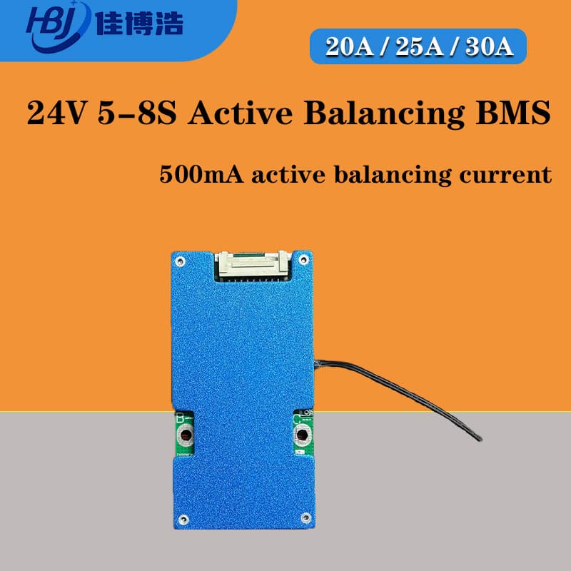 5-8S Active BMS 20A-30A 500mA Li-ion Battery ProtectionBoard