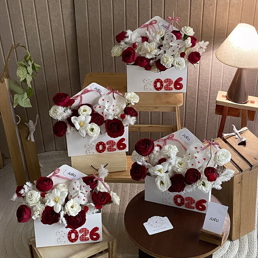 Teacher's Day Envelope Flower Box Large Flower Insert Bag Kraft Paper Flower Bag Foldable Flower Box Floral Packaging Material Flower Box