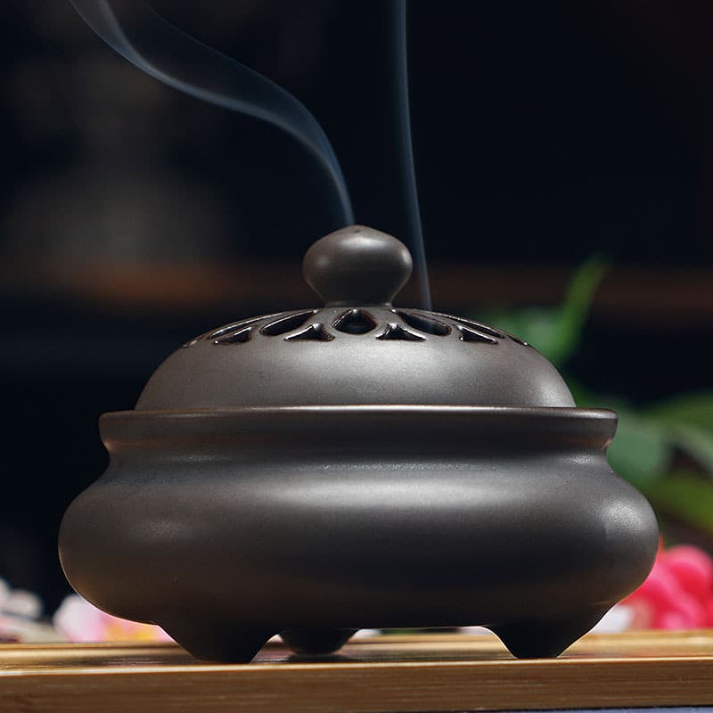 Wholesale incense burner household indoor ceramic incense burner sandalwood agarwood tower incense coil antique Zen aromatherapy stove disc incense burner