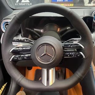 Hand-Stitched Steering Wheel Cover, Custom Fit for BYD, Volkswagen, BMW, Mercedes-Benz, Audi, etc.