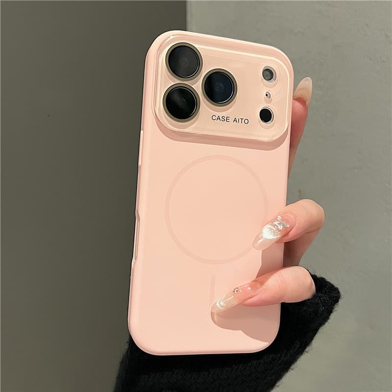 Minimalist Solid Color Liquid Silicone Magnetic Phone Case for Apple 17 Pro Max, New Premium Case for iPhone 16/15 Pro