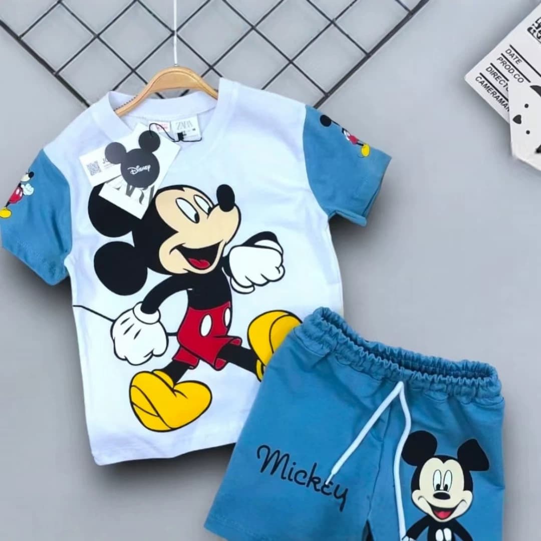 Children's Summer Short Sleeve Printed Suit