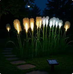Simulated reed high/low pressure solar garden decorative landscape site stake wholesale