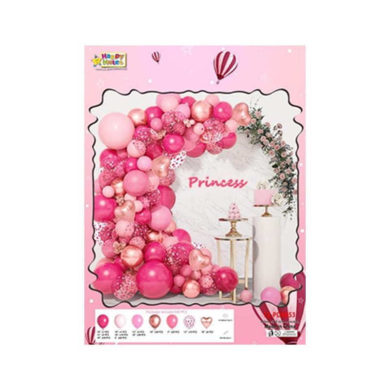 Cross-border Amazon Balloon Chain Atmosphere Decoration Set Balloon Arch Wedding Birthday Party Decoration Balloon Kit
