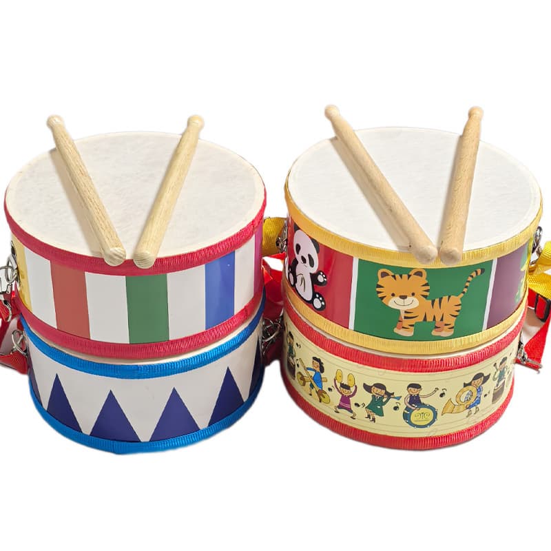 Manufacturer Promotion Double-sided Drum Snare, Children's Hand Drum Instrument, Kindergarten Orff Percussion Teaching Tool