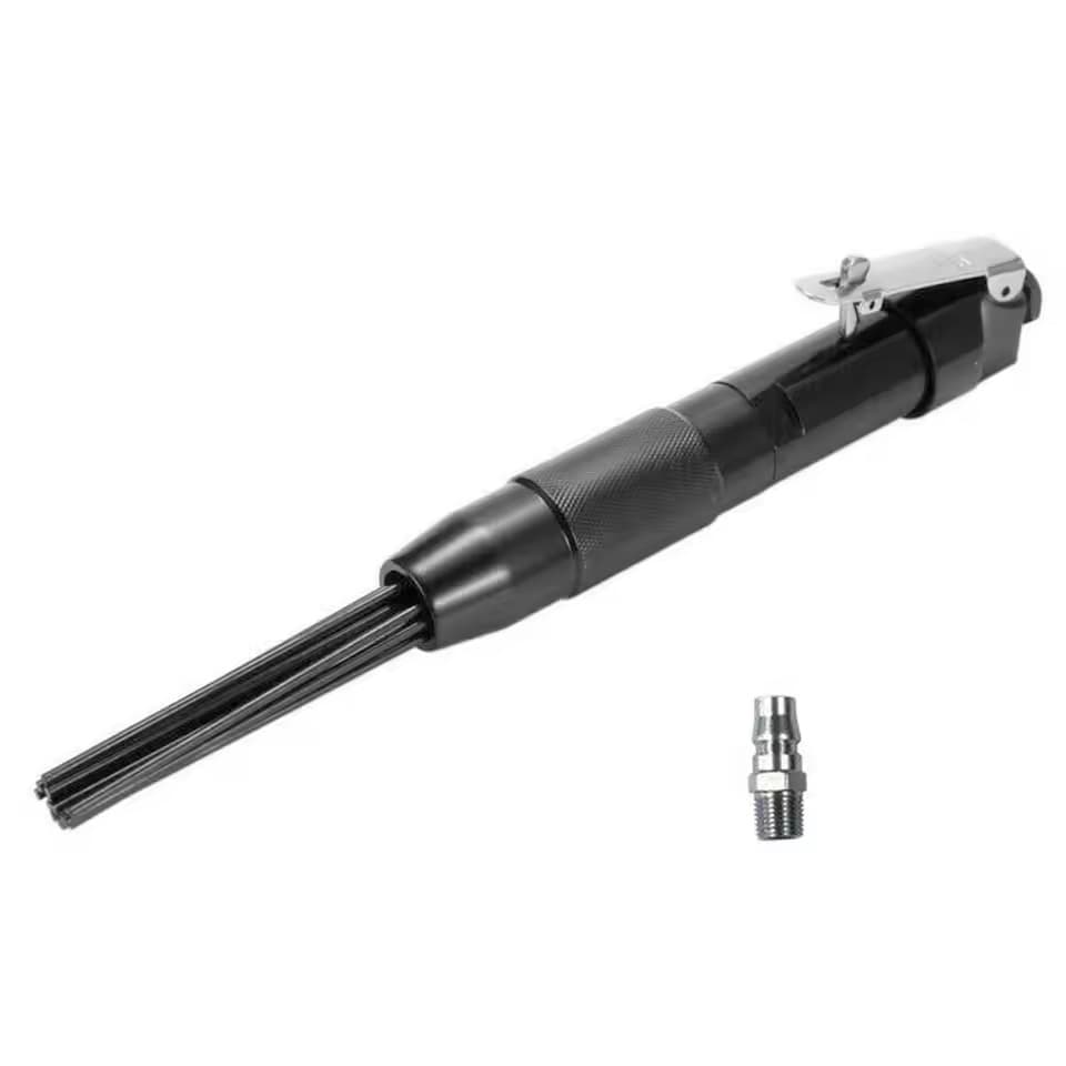 ♔ Cross-border 12-piece M-needle bundle pneumatic chisel straight rust remover wind-powered rust remover mini pneumatic rust remover