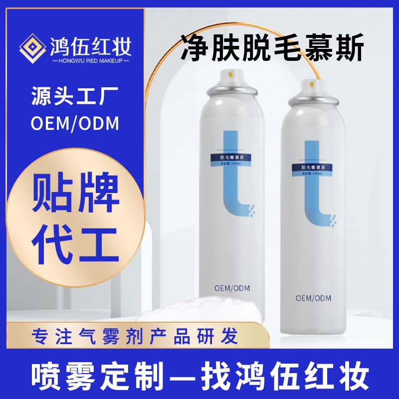 OEM Custom Painless Hair Removal Mousse Underarm Hand Hair Leg Hair Gentle Non-Irritating Hair Removal Cream Spray OEM